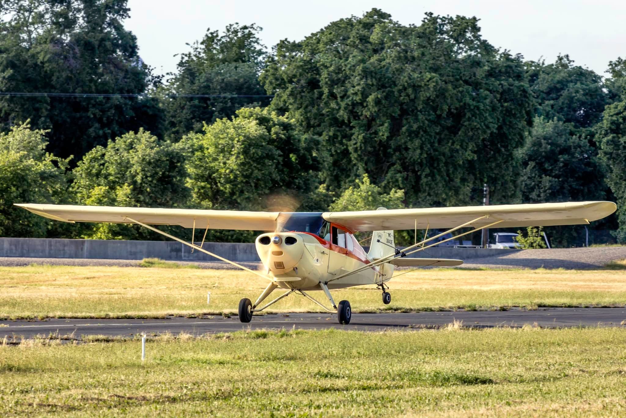 Tailwheel Plane on Runway